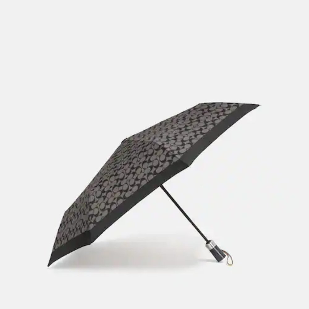 Coach Signature Umbrella Silver/Black